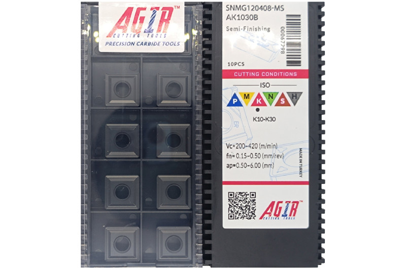 Твердосплавная пластина токарная SNMG 120408-MS AK1030B AGIR
