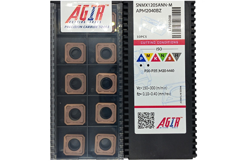 Твердосплавная пластина фрезерная SNMX 1205ANN-M APM2040BZ AGIR