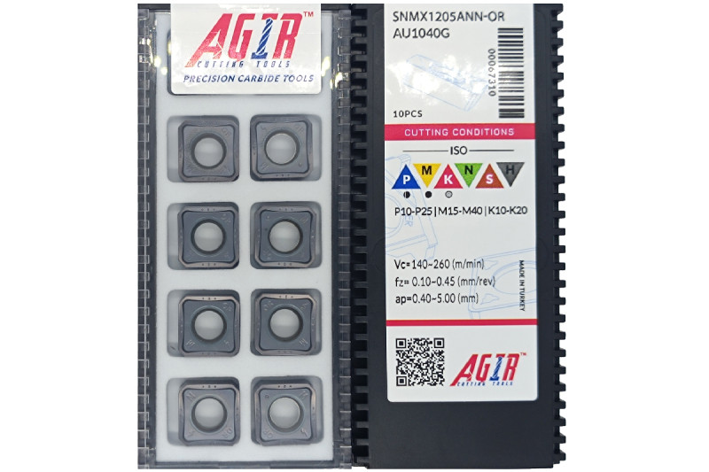 Твердосплавная пластина фрезерная SNMX 1205ANN-OR AU1040G AGIR