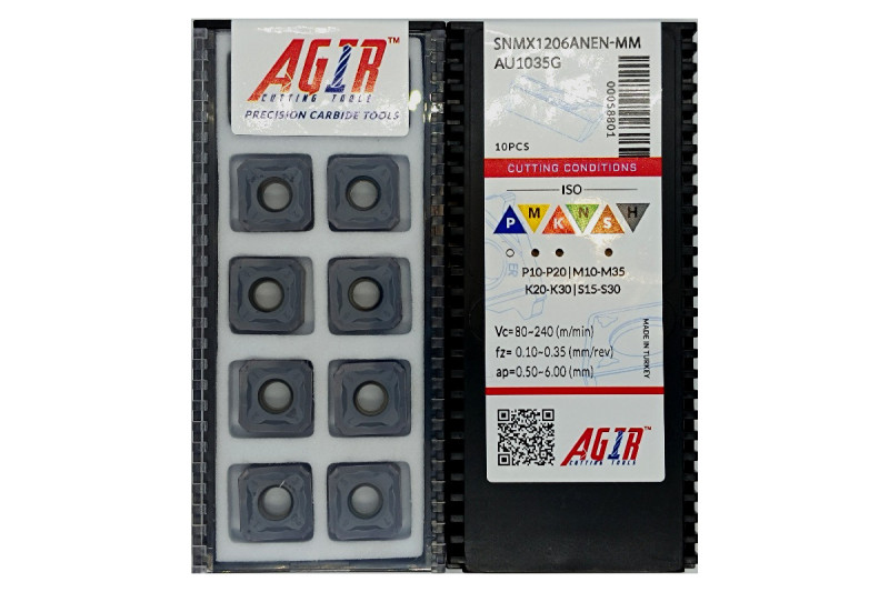 Твердосплавная пластина фрезерная SNMX 1206ANEN-MM AU1035G AGIR