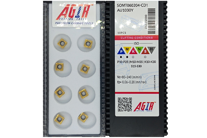 Твердосплавная пластина сверлильная SOMT 060204-CD1 AU1030Y AGIR