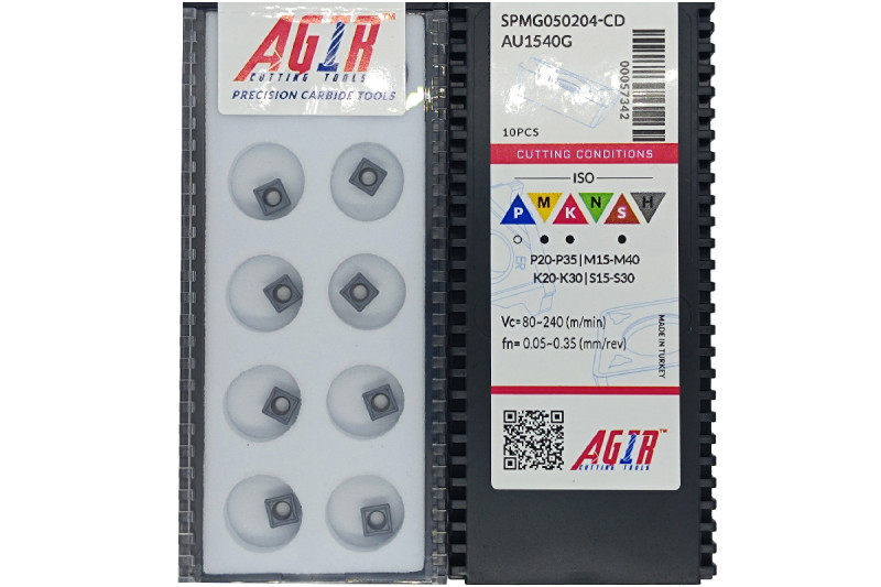 Твердосплавная пластина сверлильная SPMG 050204-CD AU1540G AGIR
