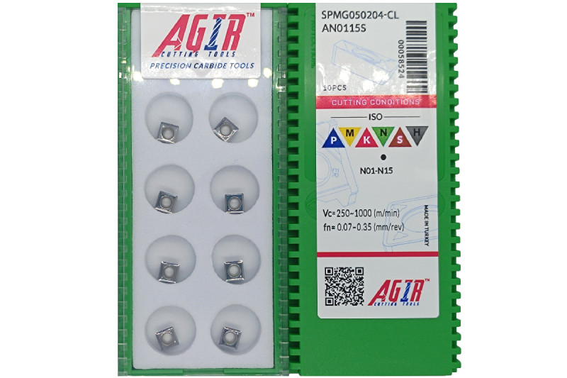 Твердосплавная пластина сверлильная по алюминию SPMG 050204-CL AN0115S AGIR
