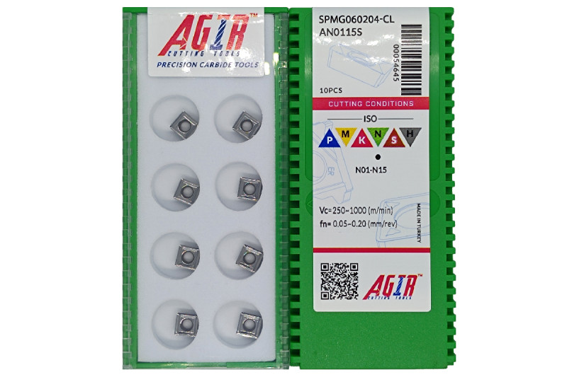 Твердосплавная пластина сверлильная по алюминию SPMG 060204-CL AN0115S AGIR
