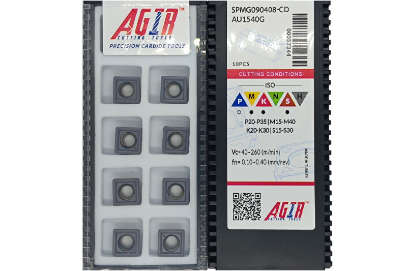 Твердосплавная пластина сверлильная SPMG 090408-CD AU1540G AGIR