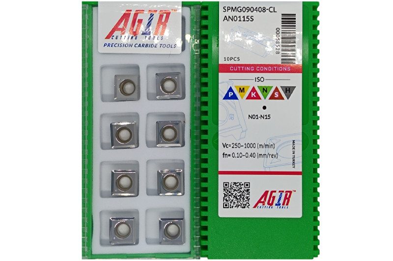 Твердосплавная пластина сверлильная по алюминию SPMG 090408-CL AN0115S AGIR