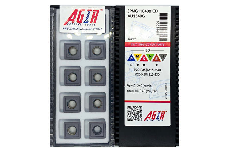 Твердосплавная пластина сверлильная SPMG 110408-CD AU1540G AGIR