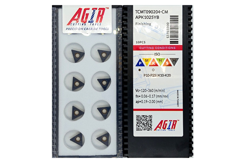 Твердосплавная пластина токарная TCMT 090204-CM APK1025YB AGIR