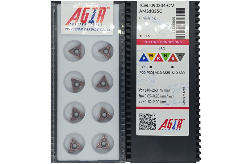 Твердосплавная пластина токарная TCMT 090204-OM AMS1035C AGIR