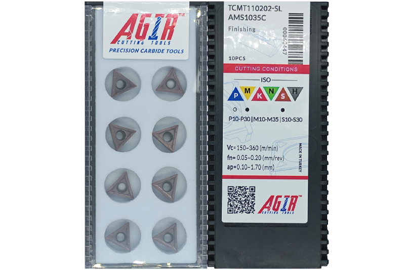 Твердосплавная пластина токарная TCMT 110202-SL AMS1035C AGIR