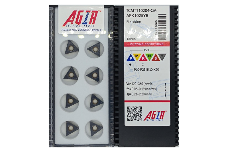 Твердосплавная пластина токарная TCMT 110204-CM APK1025YB AGIR