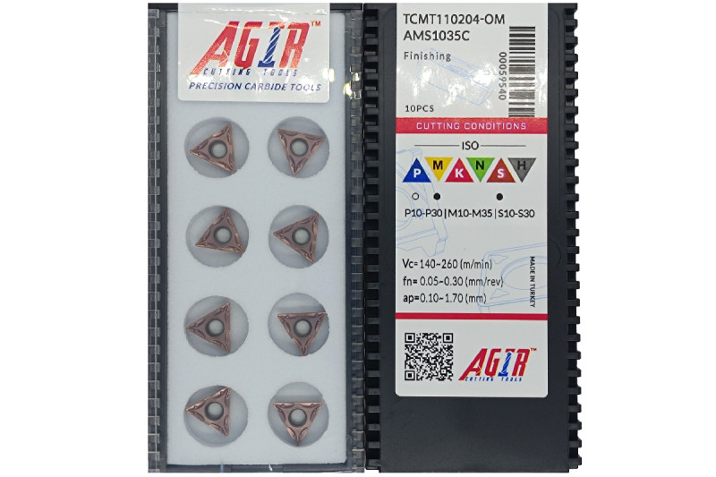 Твердосплавная пластина токарная TCMT 110204-OM AMS1035C AGIR