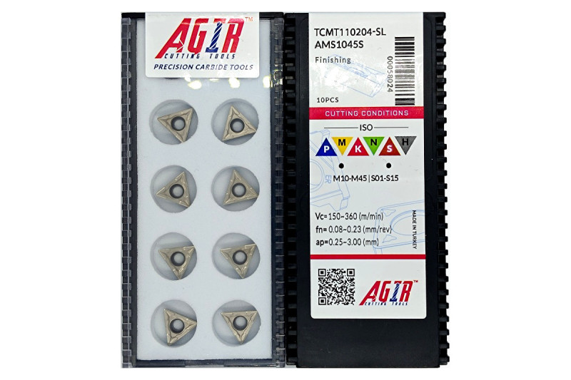 Твердосплавная пластина токарная TCMT 110204-SL AMS1045S AGIR
