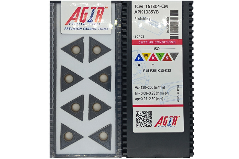 Твердосплавная пластина токарная TCMT 16T304-CM APK1035YB AGIR