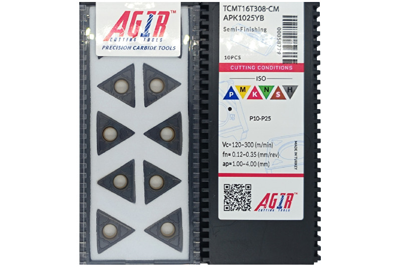 Пластина т/с змінна TCMT 16T308-CM APK1025YB AGIR