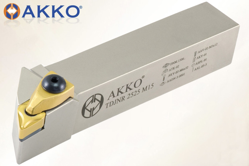 Резец токарный проходной TDJNR 2020 K15 под пластину DNMG 1506.. державка AKKO