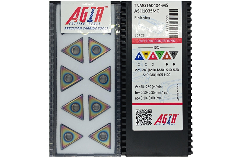 Твердосплавная пластина токарная TNMG 160404-MS ASH1035MC AGIR