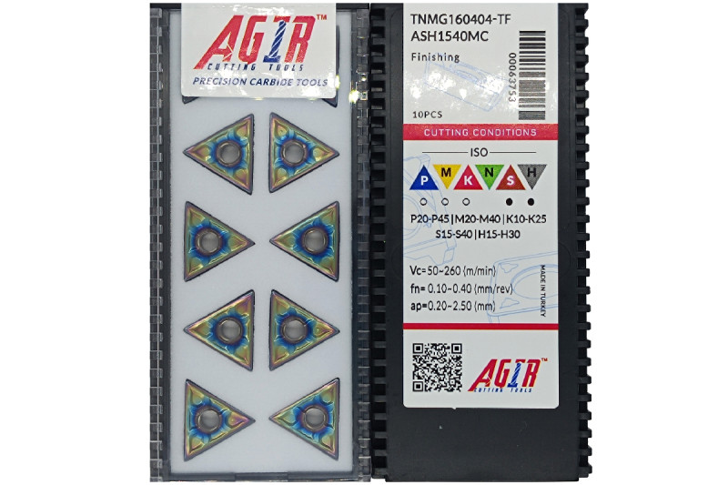 Твердосплавная пластина токарная TNMG 160404-TF ASH1540MC AGIR