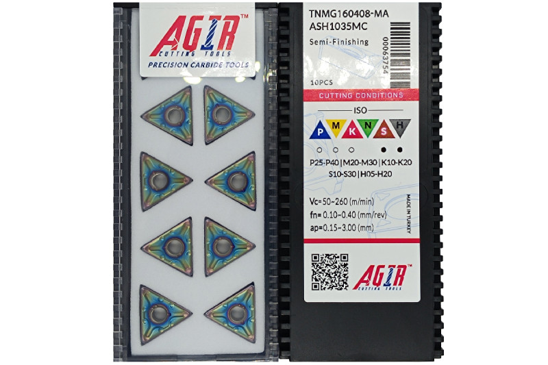 Пластина т/с змінна TNMG 160408-MA ASH1035MC AGIR