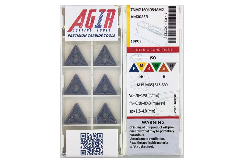Пластина т/с змінна TNMG 160408-MM2 AM3035B AGIR