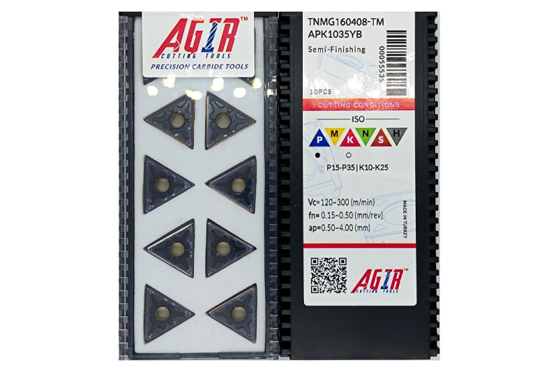 Твердосплавная пластина токарная TNMG 160408-TM APK1035YB AGIR