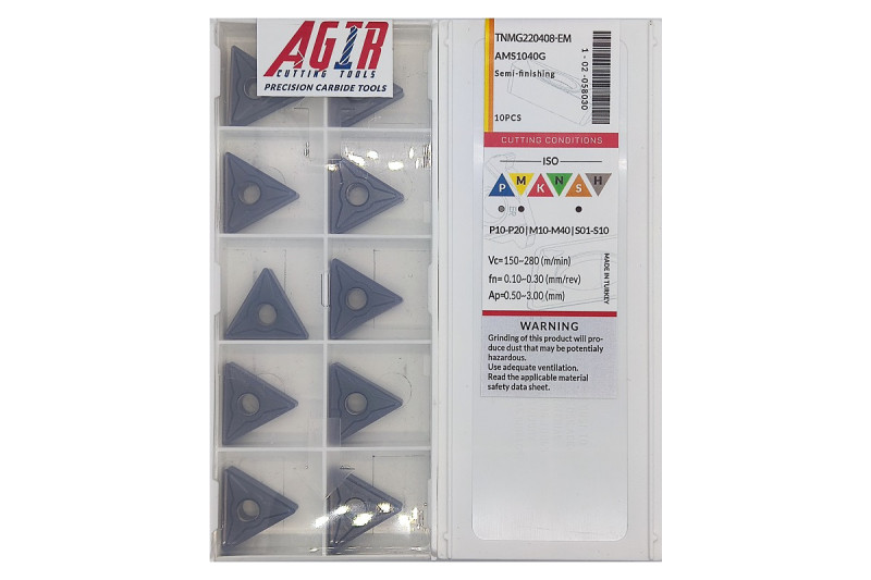 Твердосплавная пластина токарная TNMG 220408-EM AMS1040G AGIR
