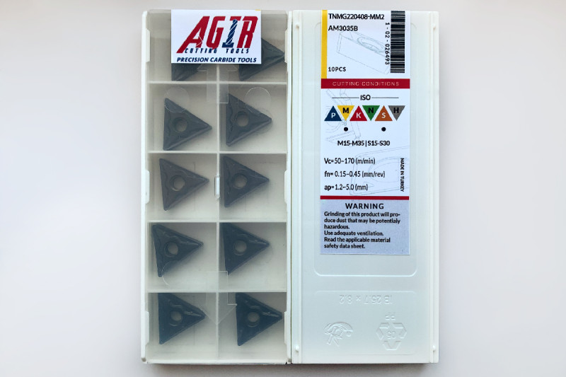 Твердосплавная пластина токарная TNMG 220408-MM2 AM3035B AGIR