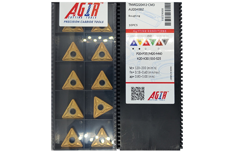 Твердосплавная пластина токарная TNMG 220412-CMD AU2040BZ AGIR