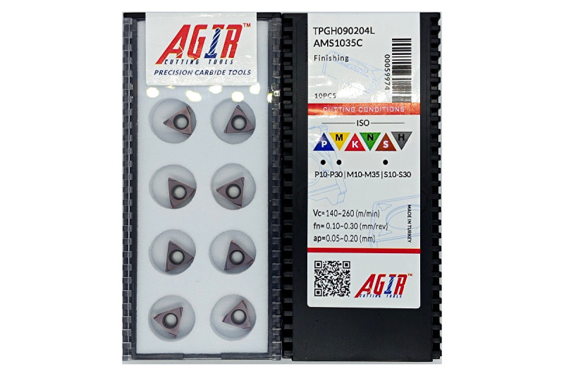 Твердосплавная пластина токарная TPGH 090204L AMS1035C AGIR