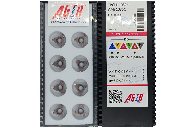 Твердосплавная пластина токарная TPGH 110304L AMS1035C AGIR