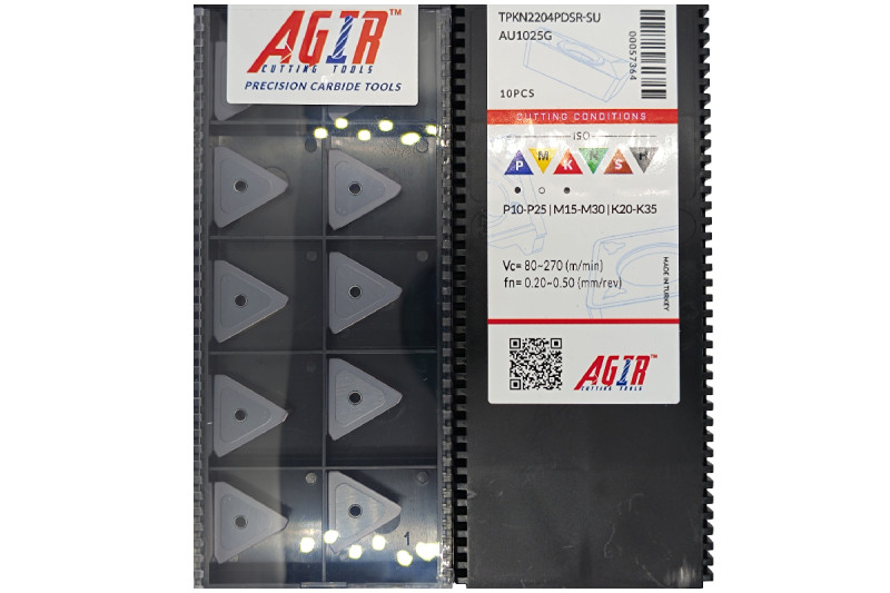 Твердосплавная пластина фрезерная TPKN 2204PDSR-SU AU1025G AGIR
