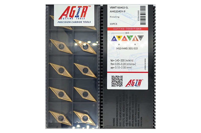 Твердосплавная пластина токарная VBMT 160402-SL AMS2040Y-P AGIR