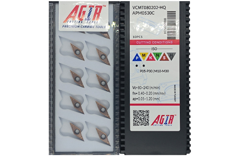 Твердосплавная пластина токарная VCMT 080202-HQ APM0530C AGIR
