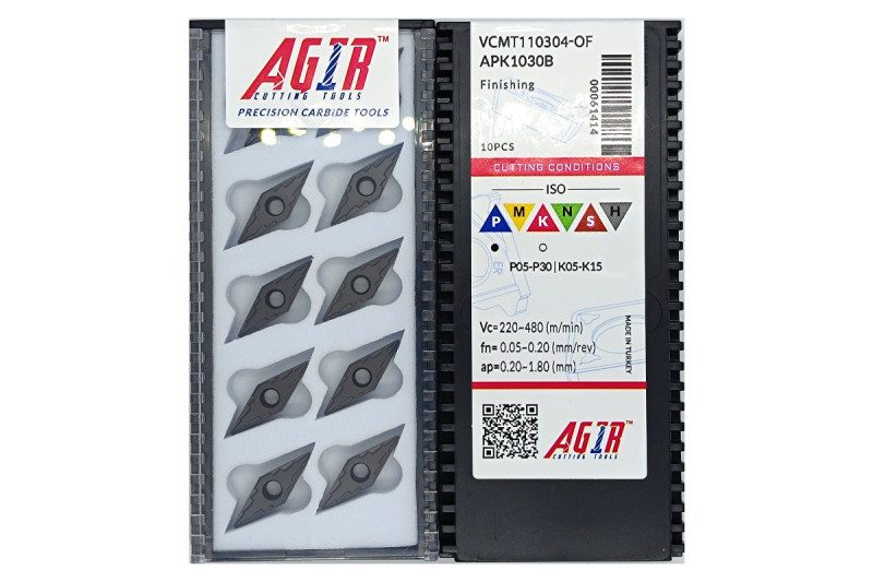 Твердосплавная пластина токарная VCMT 110304-OF APK1030B AGIR