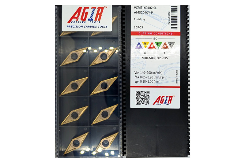 Твердосплавная пластина токарная VCMT 160402-SL AMS2040Y-P AGIR