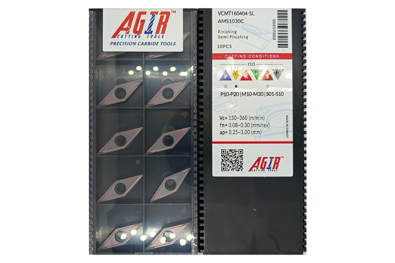 Твердосплавная пластина токарная VCMT 160404-SL AMS1030C AGIR