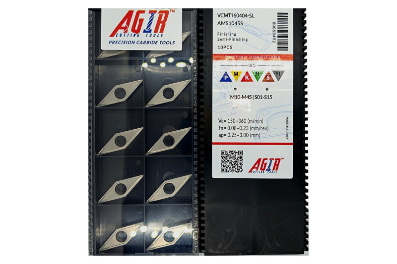 Твердосплавная пластина токарная VCMT 160404-SL AMS1045S AGIR