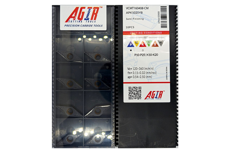 Пластина т/с змінна VCMT 160408-CM APK1025YB AGIR