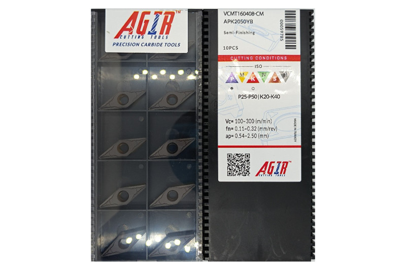 Пластина т/с змінна VCMT 160408-CM APK2050YB AGIR