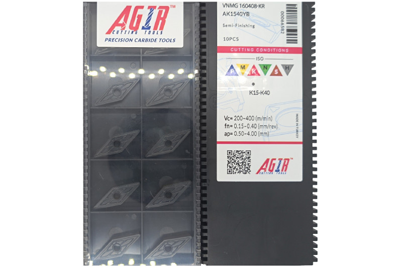 Твердосплавная пластина токарная по чугуну VNMG 160408-KR AK1540YB AGIR