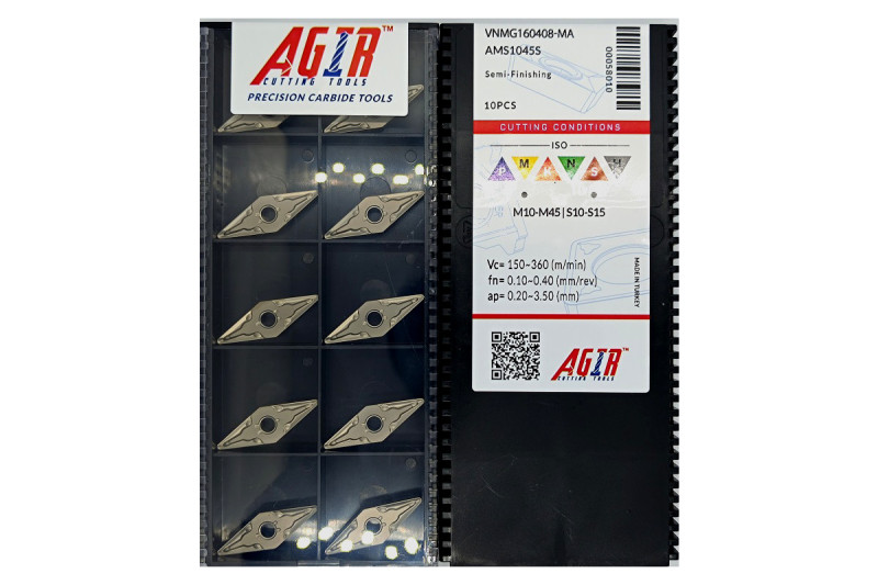Твердосплавная пластина токарная VNMG 160408-MA AMS1045S AGIR
