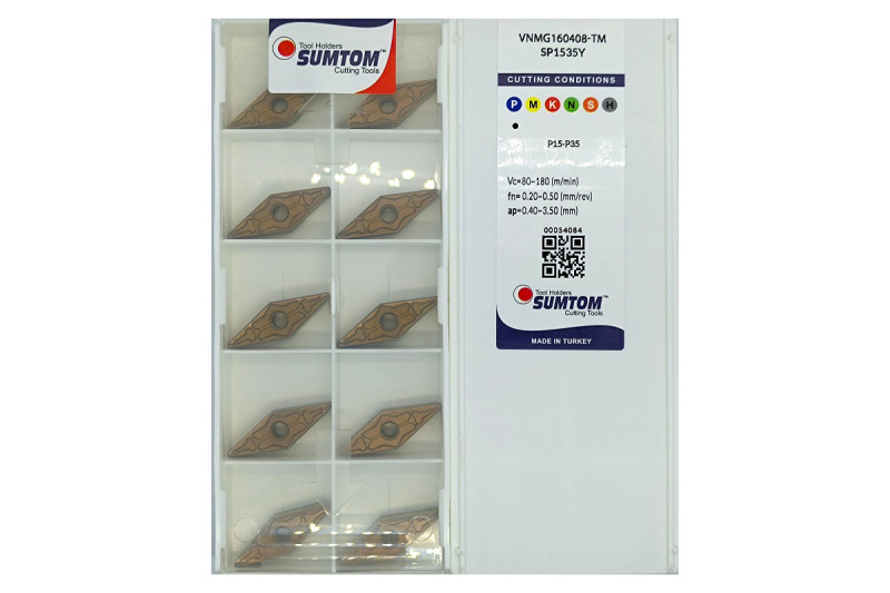 Твердосплавная пластина токарная VNMG 160408-TM SP1535Y SUMTOM
