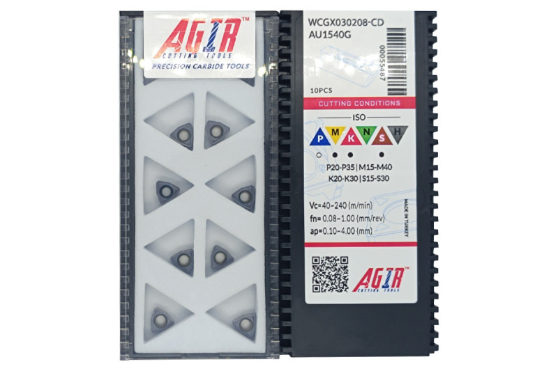 Твердосплавная пластина сверлильная WCGX 030208-CD AU1540G AGIR