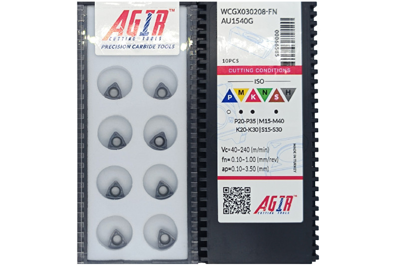 Твердосплавная пластина сверлильная WCGX 030208-FN AU1540G AGIR
