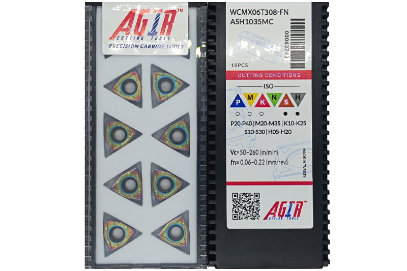 Твердосплавная пластина сверлильная WCMX 06T308-FN ASH1035MC AGIR