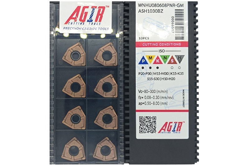Твердосплавная пластина фрезерная WNHU 080608PNR-GM ASH1030BZ AGIR