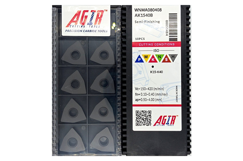 Твердосплавная пластина токарная по чугуну WNMA 080408 AK1540B AGIR