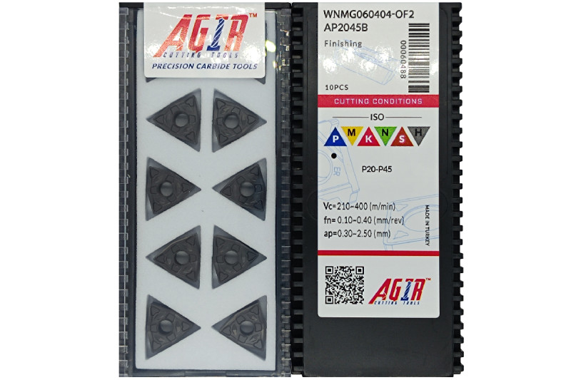 Твердосплавная пластина токарная WNMG 060404-OF2 AP2045B AGIR