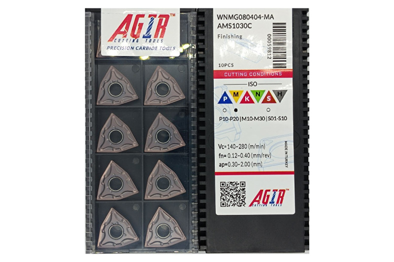 Твердосплавная пластина токарная WNMG 080404-MA AMS1030C AGIR