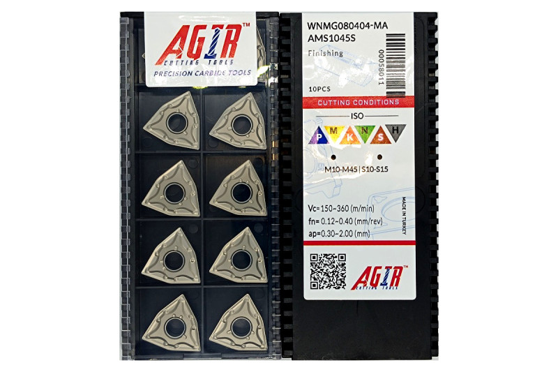 Твердосплавная пластина токарная WNMG 080404-MA AMS1045S AGIR
